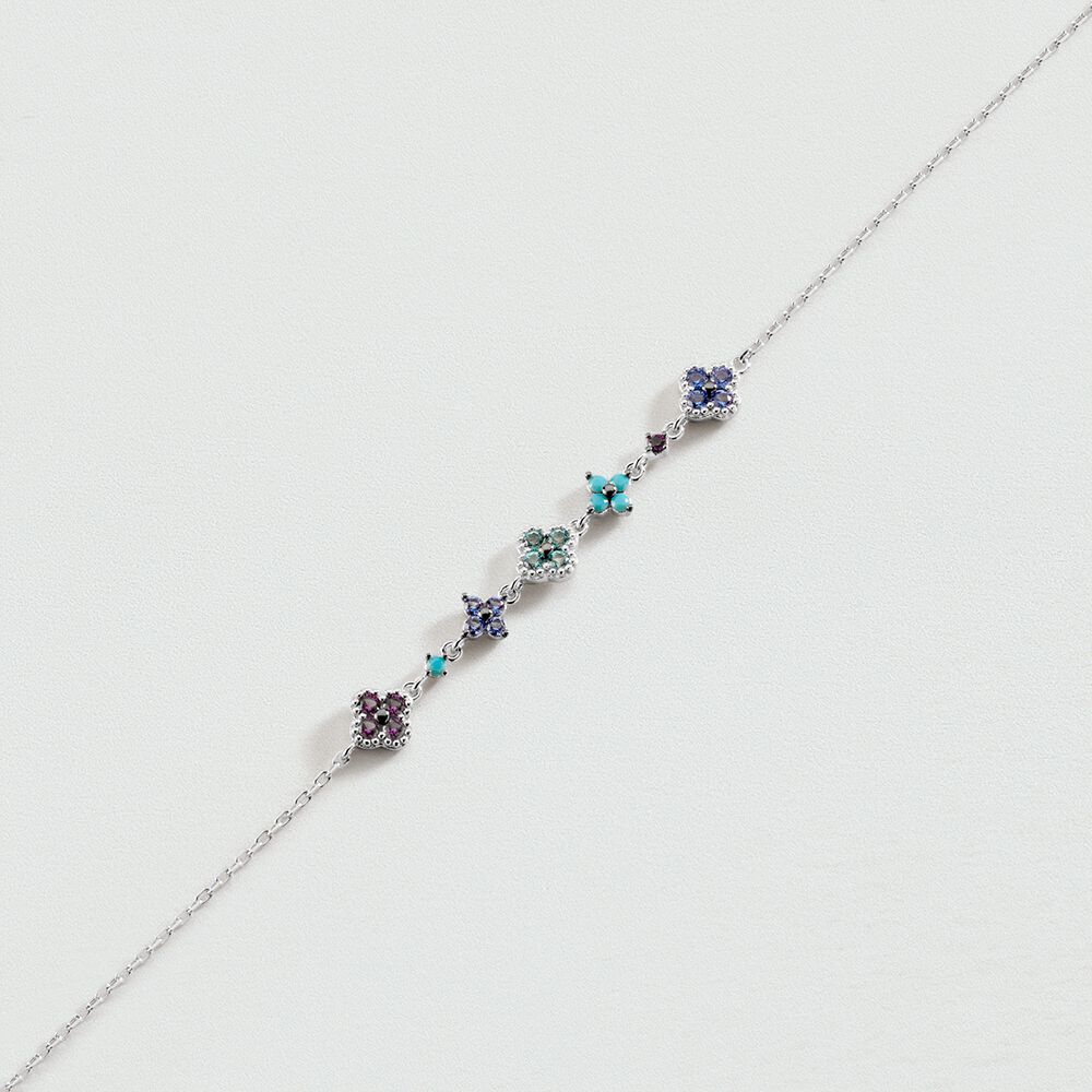 Bracelet souple BELOVED - Multicolore / Argenté - 1