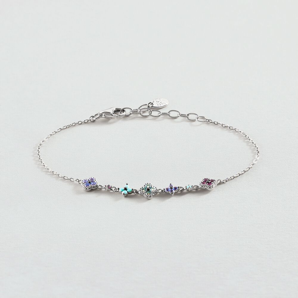 Bracelet souple BELOVED - Multicolore / Argenté - 2