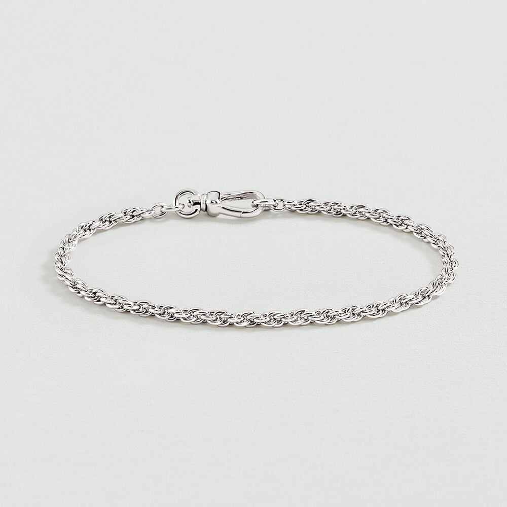 Bracelet souple CHAÎNE CORDE - Argenté - 1