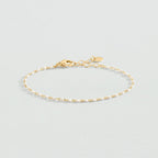 Bracelet souple SMARTY - Blanc / Doré - 1