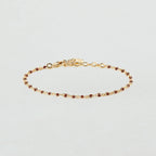 Bracelet souple SMARTY - Bordeaux / Doré - 1
