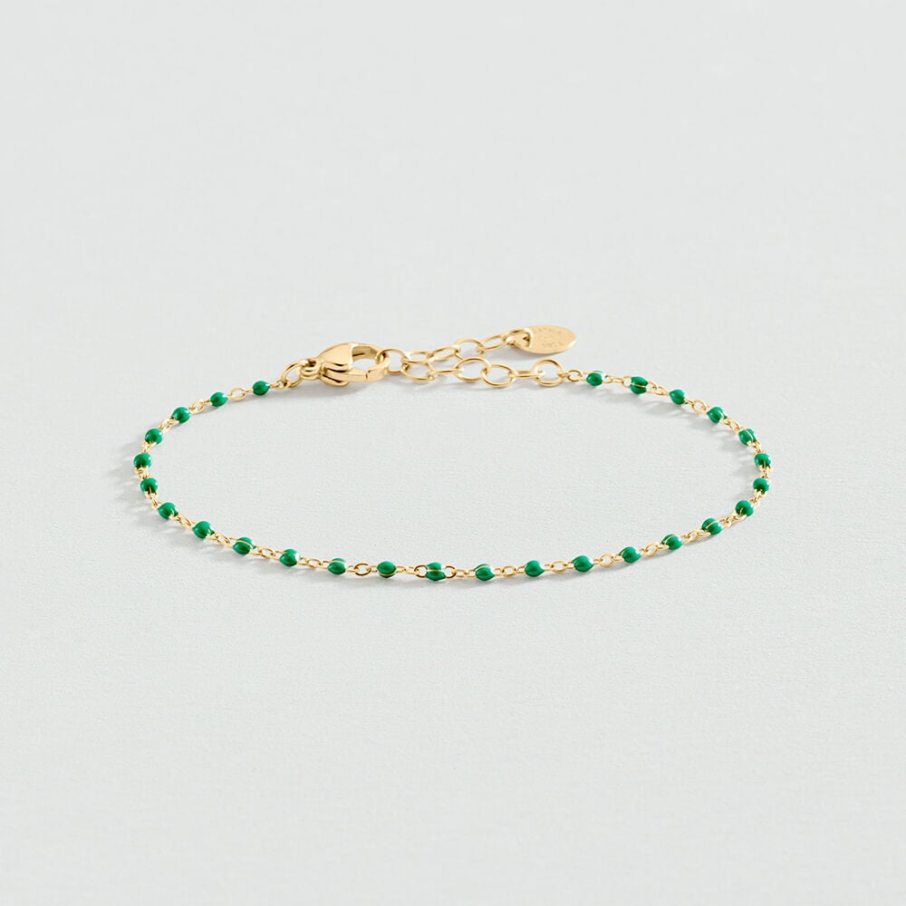 Bracelet souple SMARTY - Vert / Doré - 1