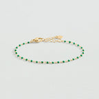 Bracelet souple SMARTY - Vert / Doré - 1