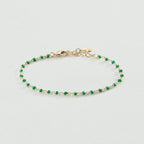 Bracelet souple SMARTY - Vert / Doré - 2