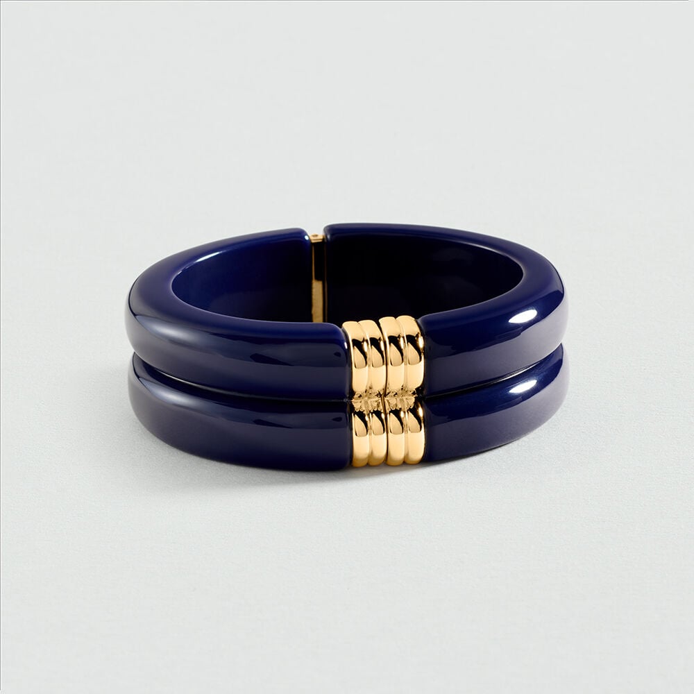 Manchette PALAIS ROYAL - Bleu / Doré - 1