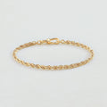 Bracelet souple CHAÎNE CORDE - Doré - 1