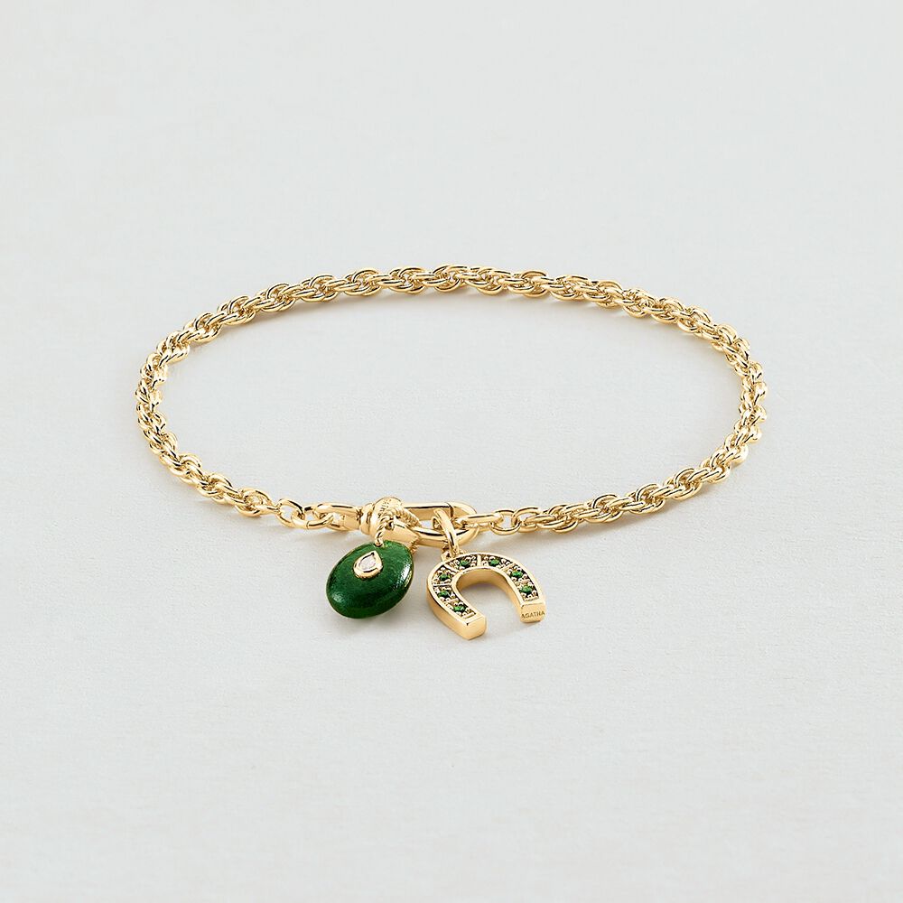 Bracelet souple CHAÎNE CORDE - Doré - 2