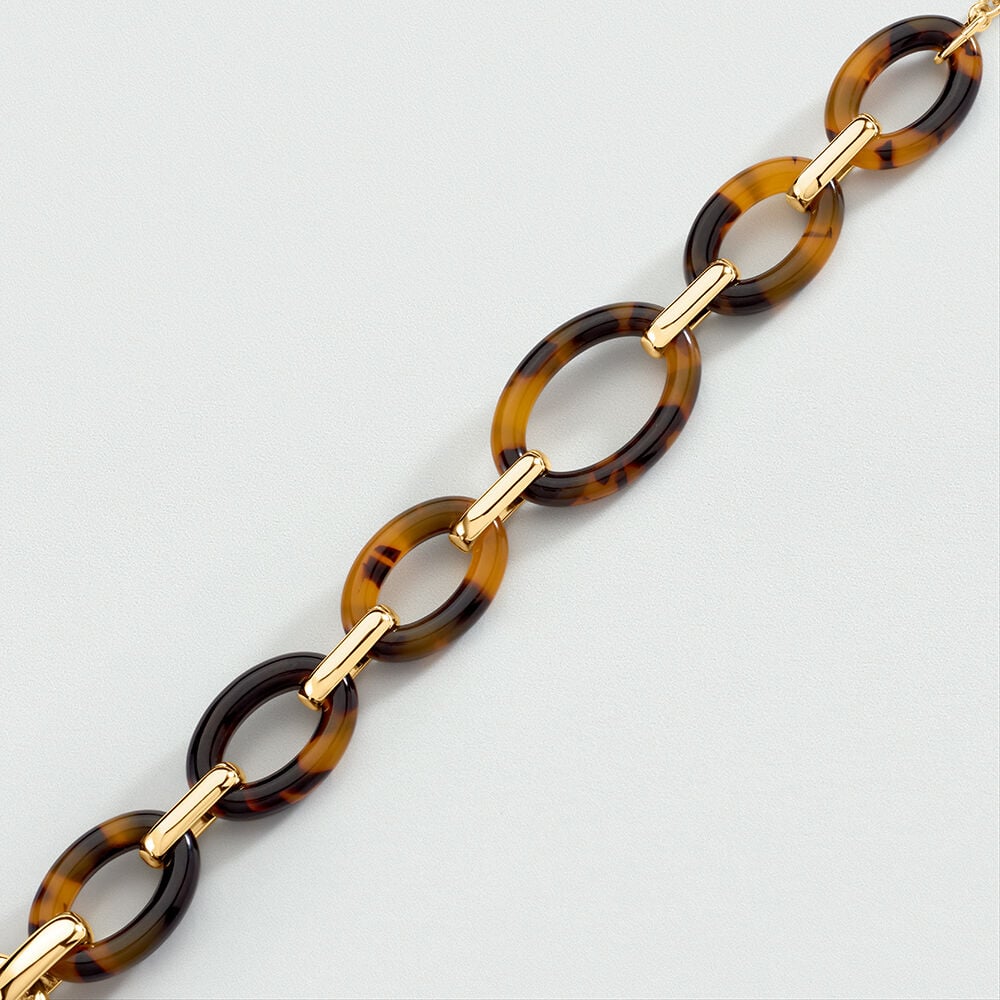 Bracelet souple ARIA - Ecaille / Doré - 2