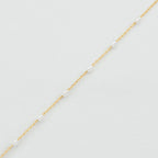Bracelet souple JASMIN - Doré / Blanc - 2