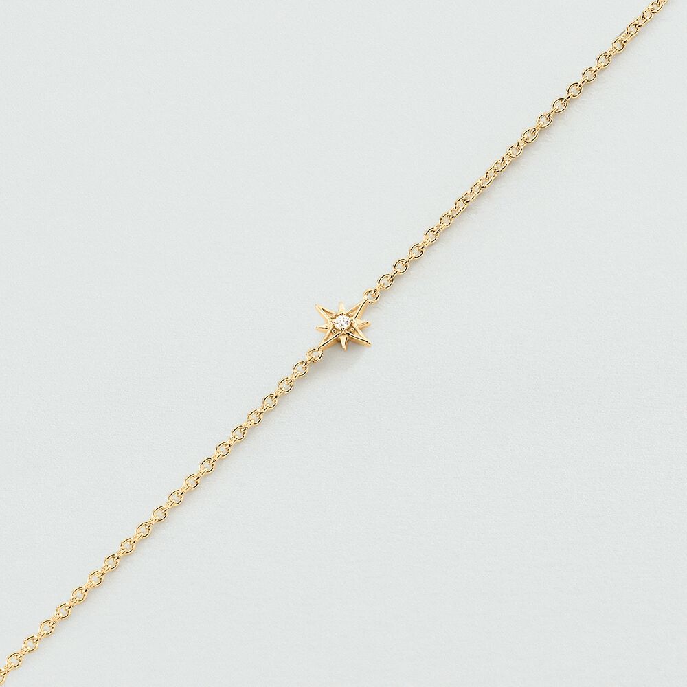 Bracelet souple OURSE - Cristal / Doré - 1