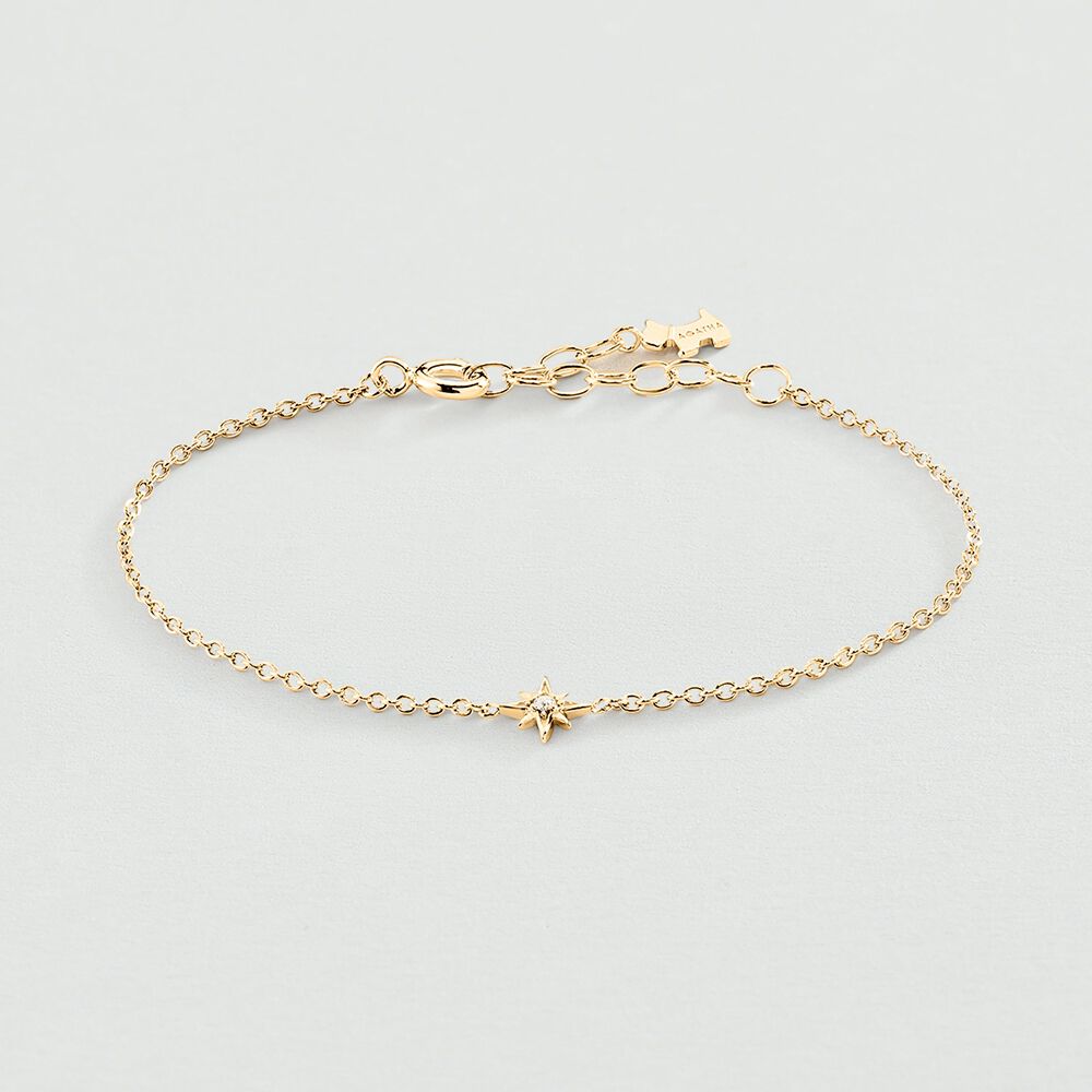 Bracelet souple OURSE - Cristal / Doré - 2