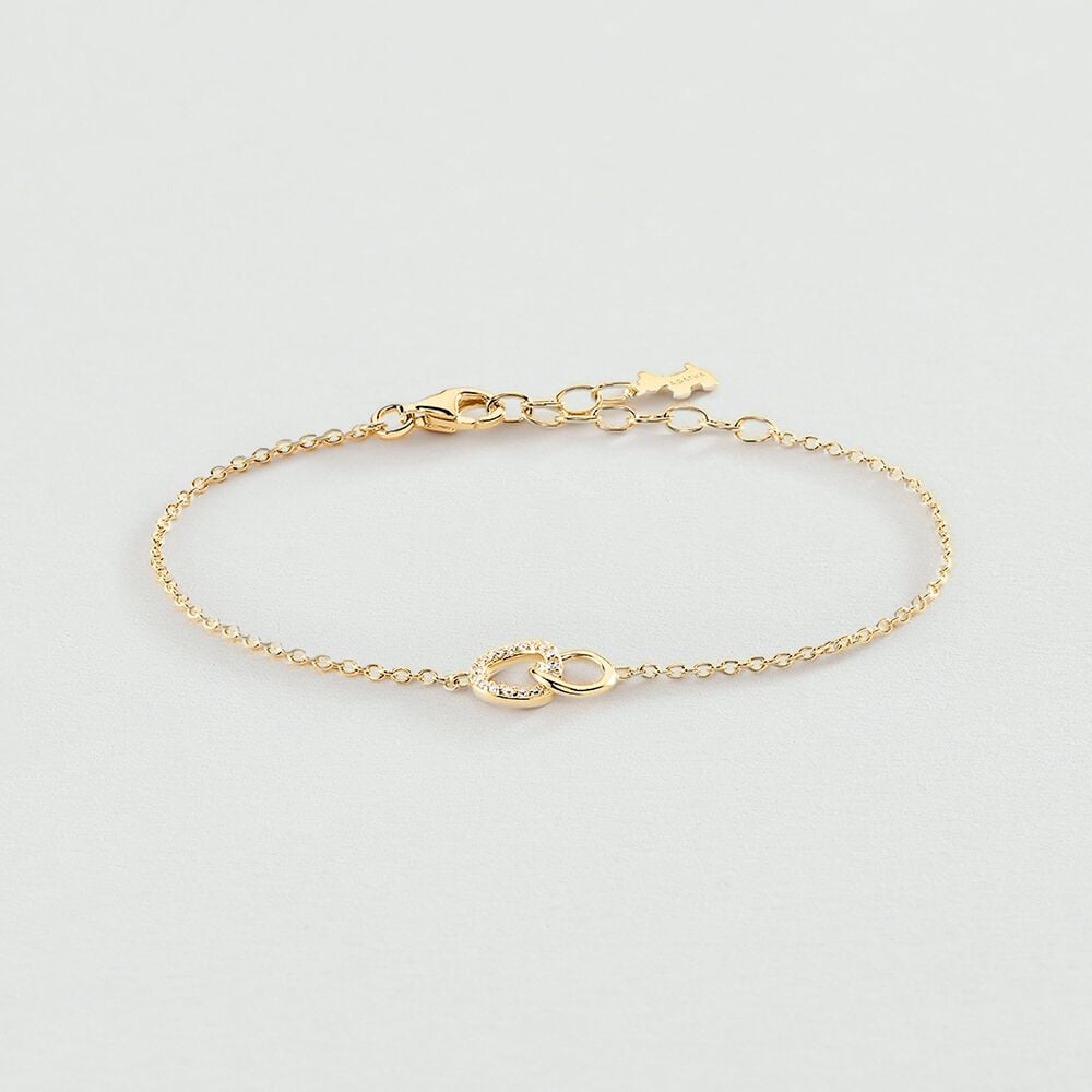Bracelet souple RONDOU - Cristal / Doré - 2