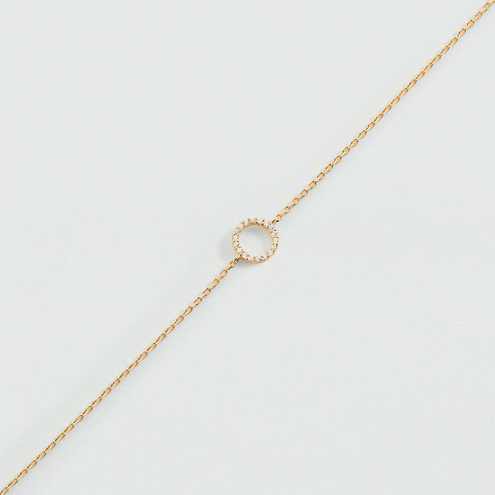 Bracelet souple RONDOU - Cristal / Doré - 1