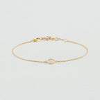 Bracelet souple RONDOU - Cristal / Doré - 2