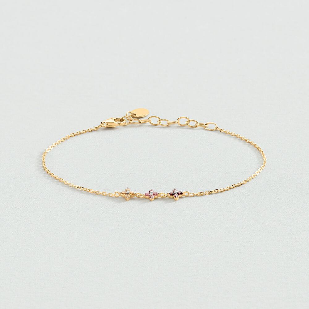Bracelet souple BELOVED - Rose / Doré - 2