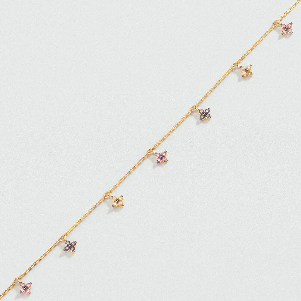 Bracelet souple BELOVED - Rose / Doré - 1