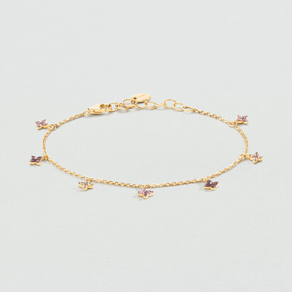 Bracelet souple BELOVED - Rose / Doré - 2