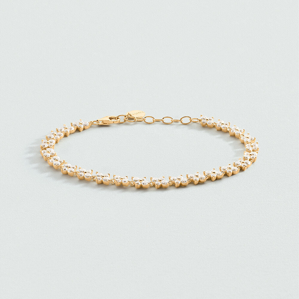 Bracelet souple BELOVED - Cristal / Doré - 2