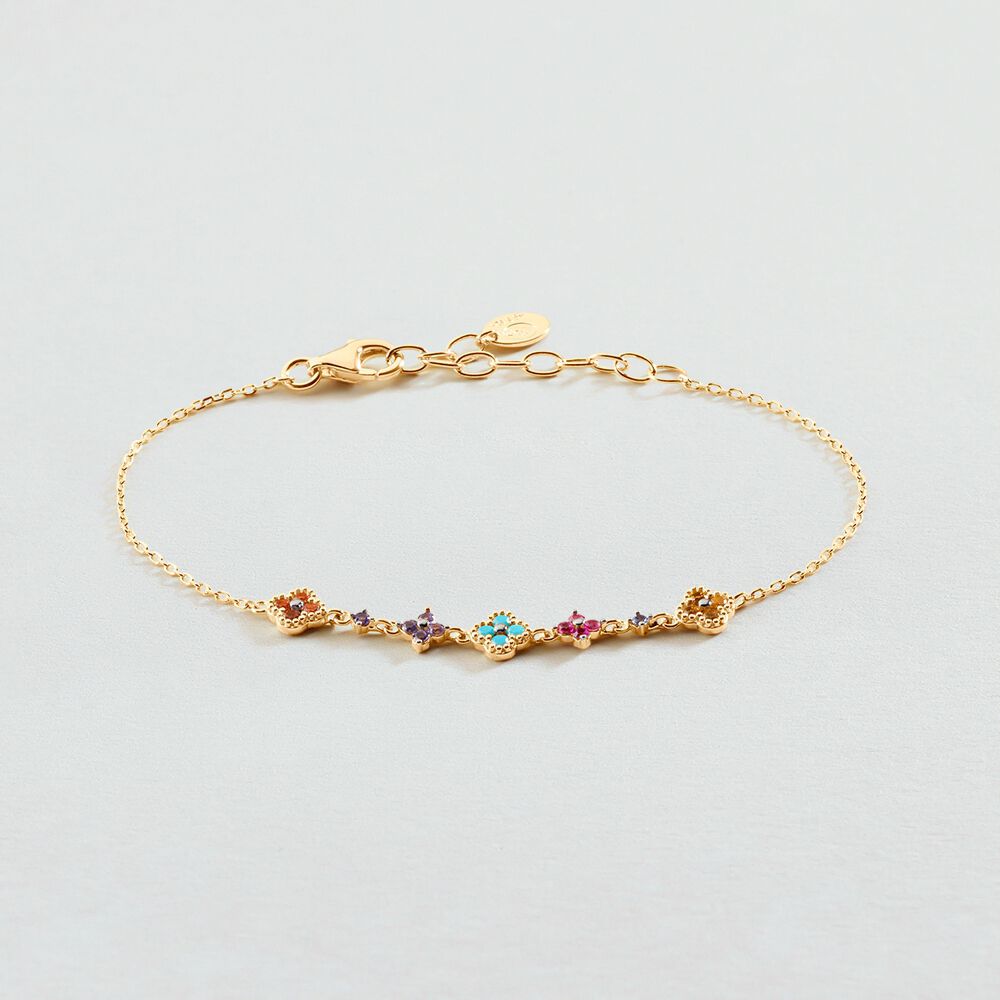 Bracelet souple BELOVED - Multicolore / Doré - 2