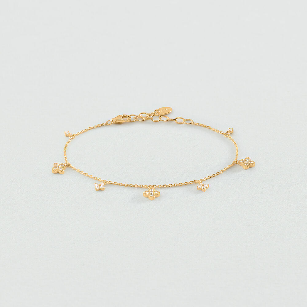 Bracelet souple BELOVED - Cristal / Doré - 1