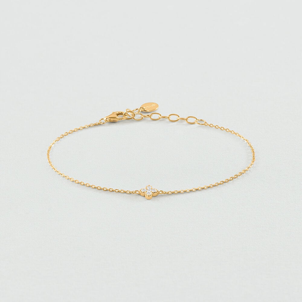 Bracelet souple BELOVED - Cristal / Doré - 1