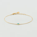 Bracelet souple BELOVED - Turquoise / Doré - 1