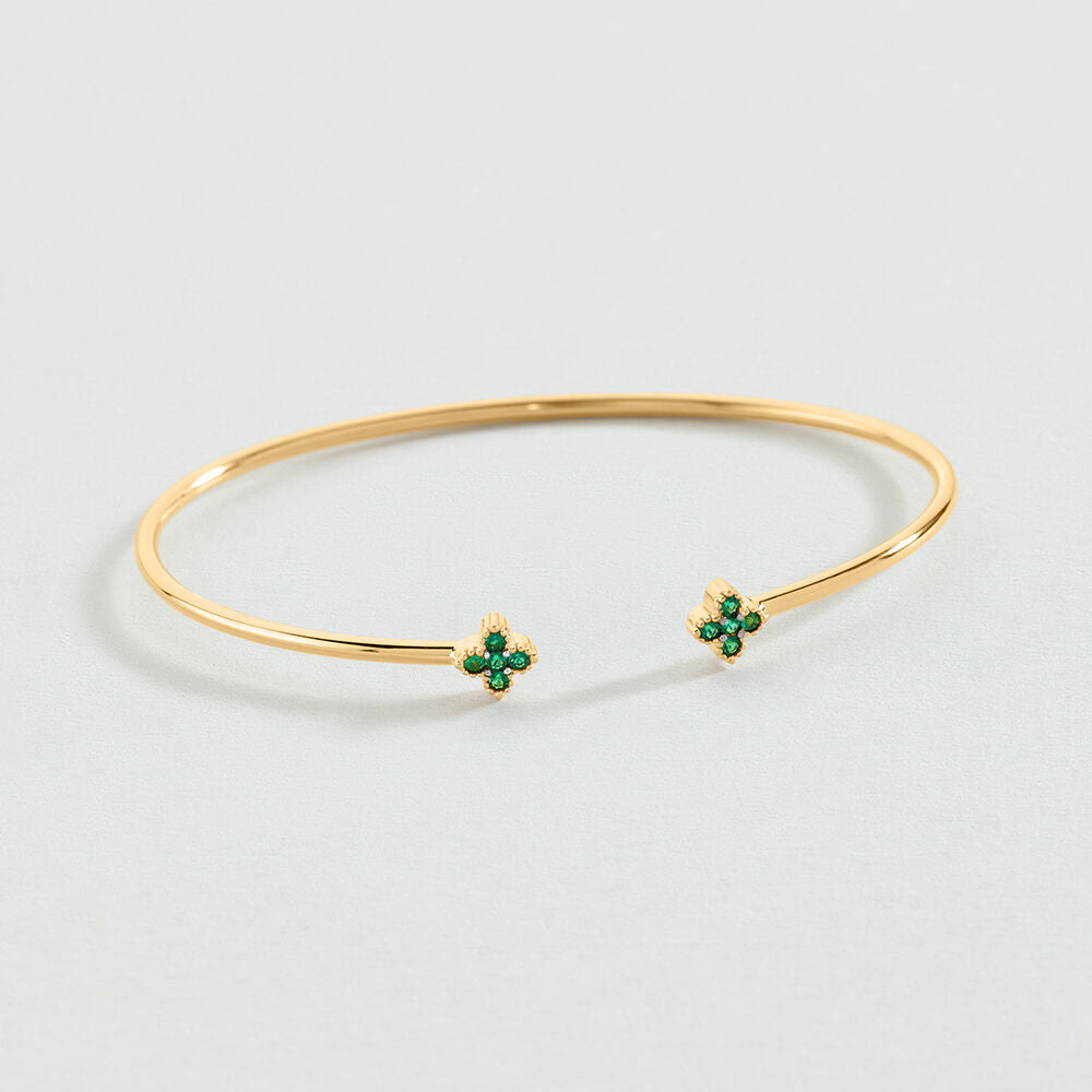 Jonc BELOVED - Vert / Doré - 1