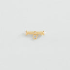 Broche T-BAR - Blanc / Doré - 1