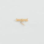 Broche T-BAR - Blanc / Doré - 2