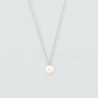 Collier court PERLYS - Perle / Argenté - 1