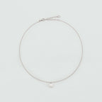 Collier court PERLYS - Perle / Argenté - 2