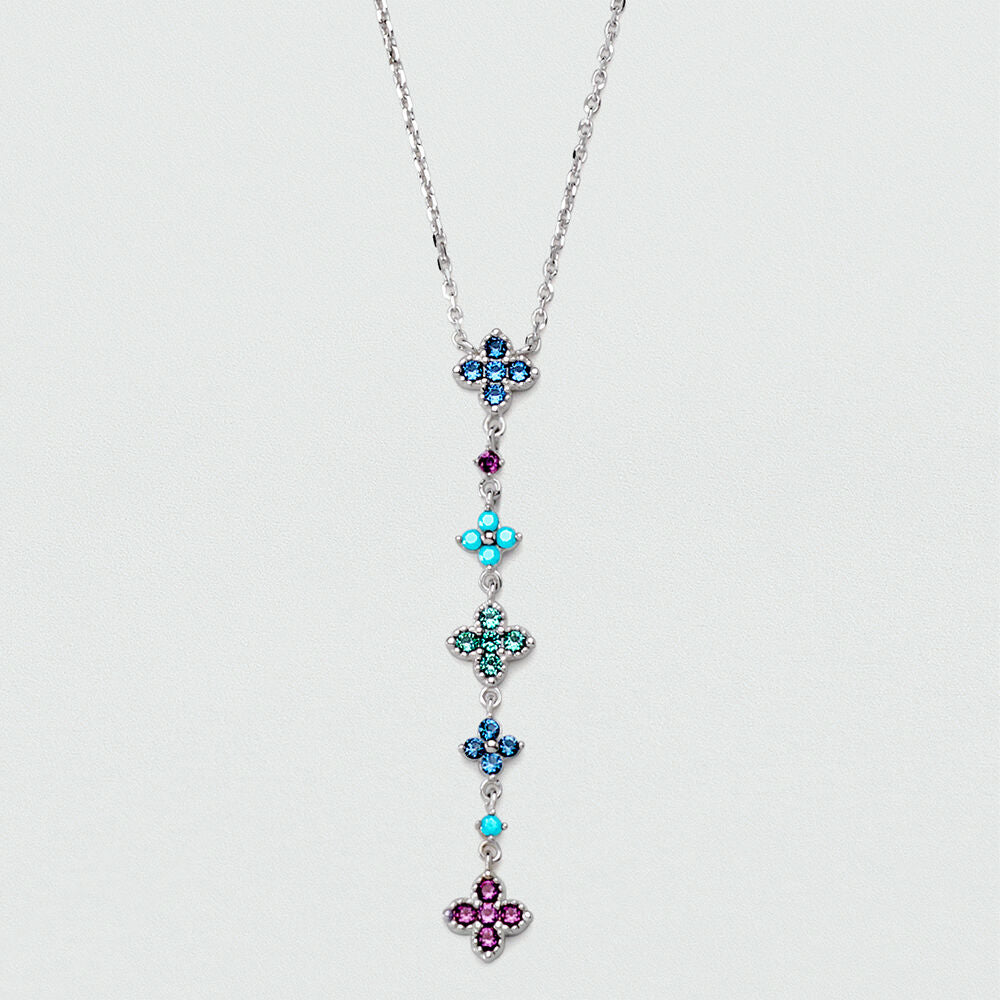 Collier court BELOVED - Multicolore / Argenté - 1