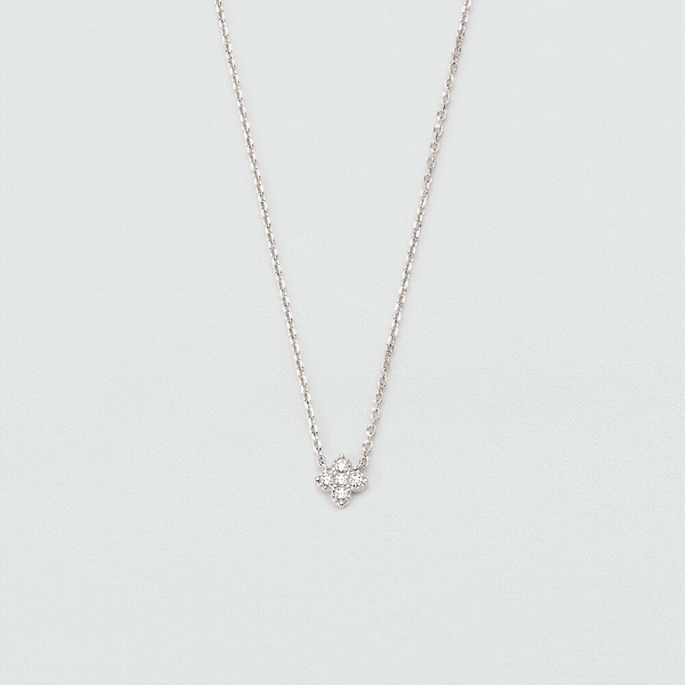 Collier court BELOVED - Cristal / Argenté - 1