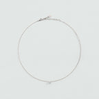 Collier court BELOVED - Cristal / Argenté - 2
