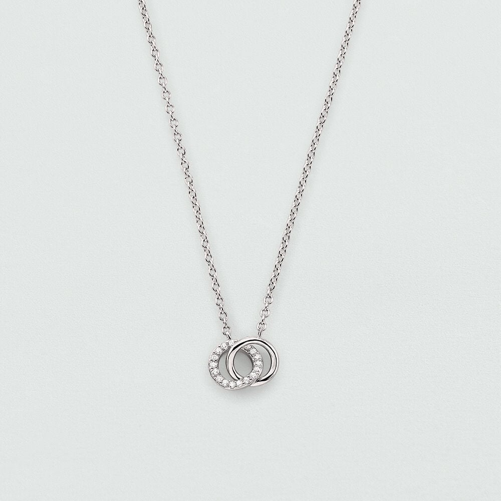 Collier court RONDOU - Cristal / Argenté - 1