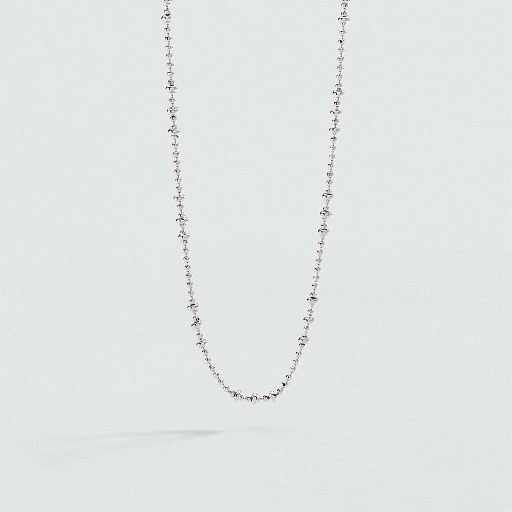 Collier court CHAÎNE BOULE - Argenté - 1