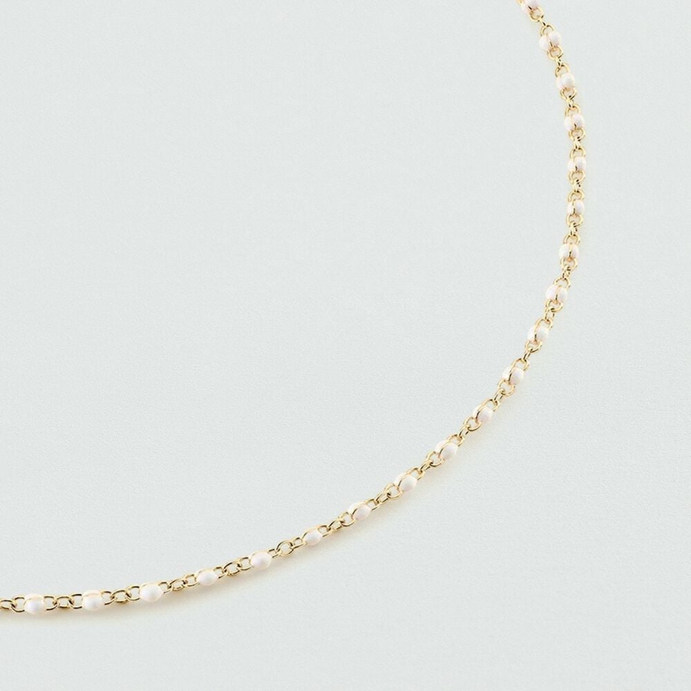Collier court SMARTY - Blanc / Doré - 1