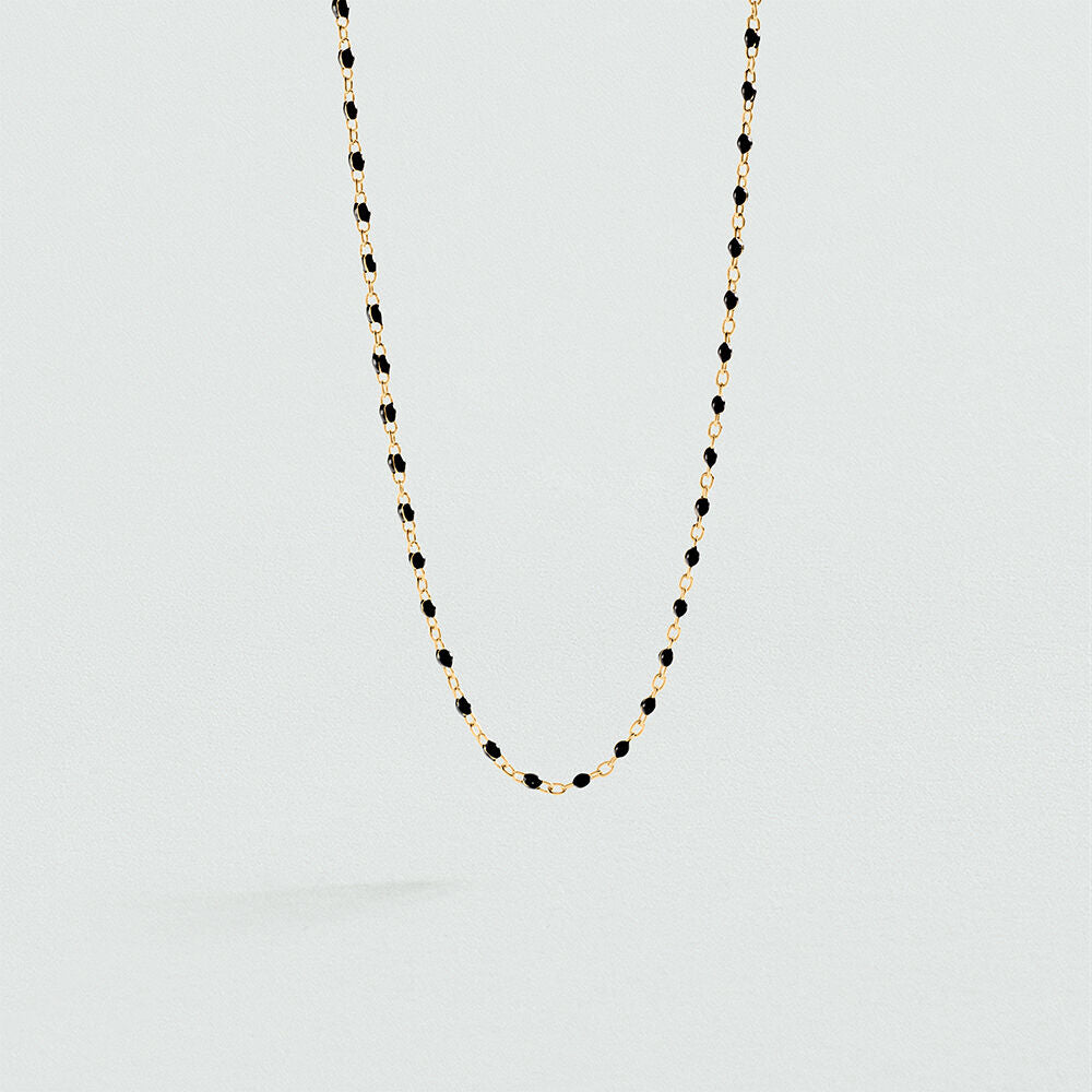 Collier court SMARTY - Noir / Doré - 1