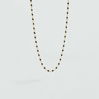 Collier court SMARTY - Noir / Doré - 1