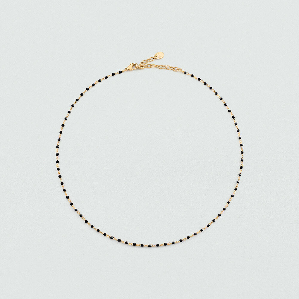 Collier court SMARTY - Noir / Doré - 2