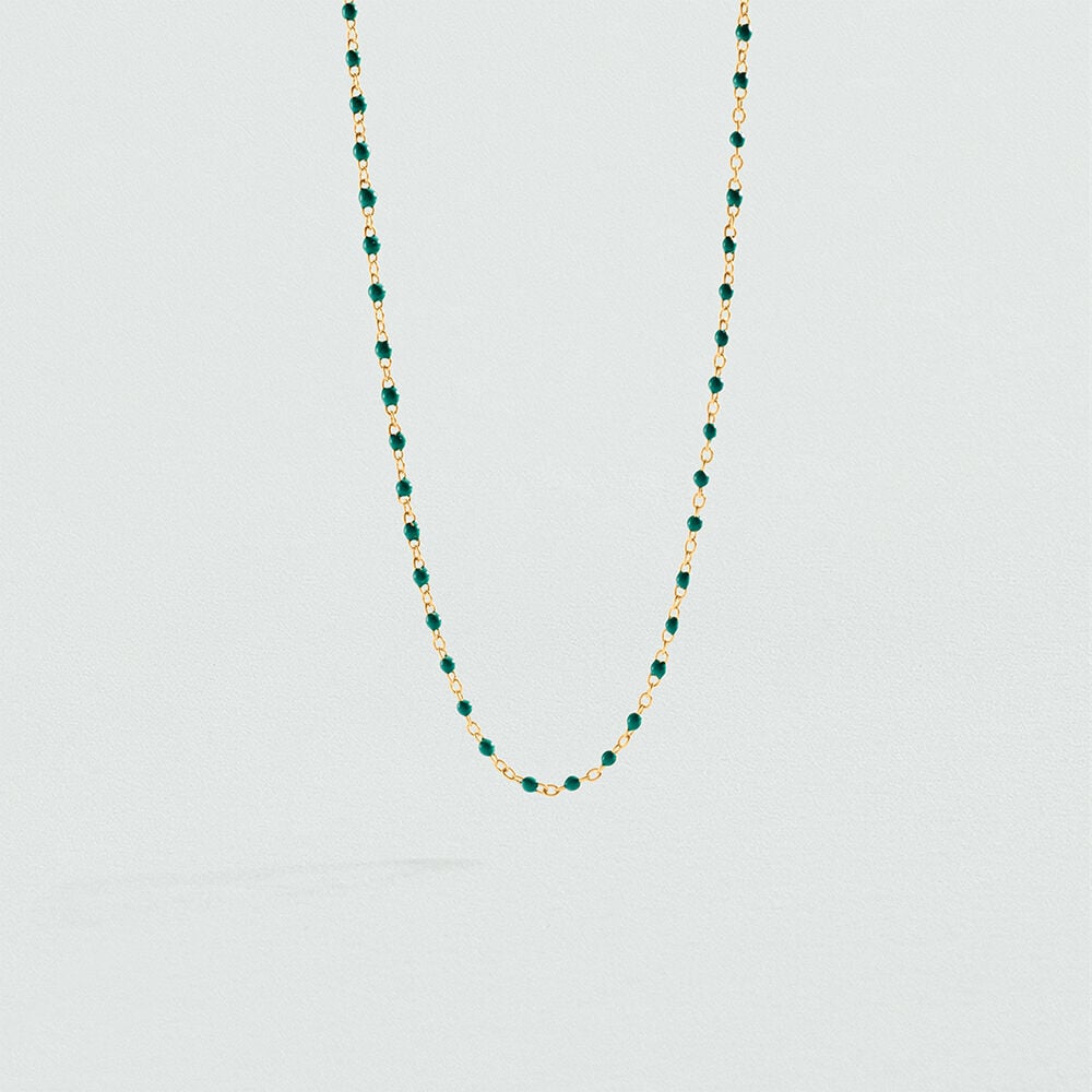 Collier court SMARTY - Vert / Doré - 1