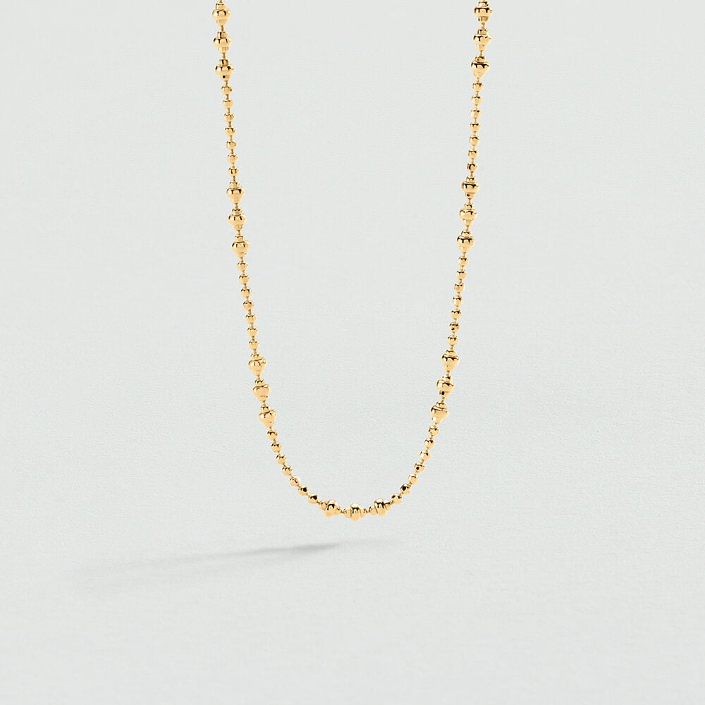 Collier court CHAÎNE BOULE - Doré - 1