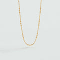 Collier mi-long CHAÎNE BOULE - Doré - 1