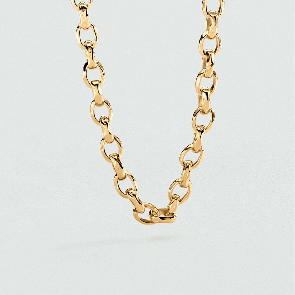 Collier court MAILLE MARTELÉE - Doré - 1