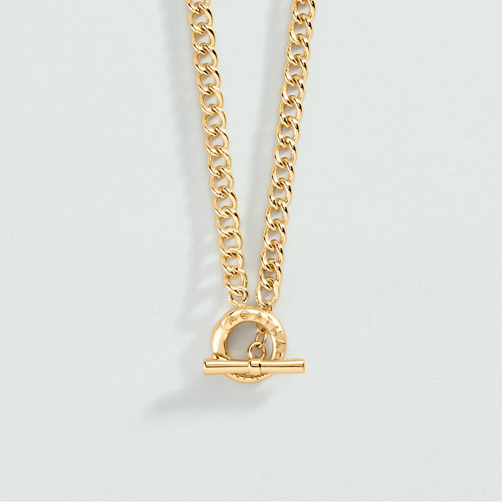 Collier mi-long CHAÎNE GOURMETTE - Doré - 1