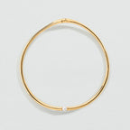 Collier court TORQUE PERLE BATIGNOLLES - Perle / Doré - 1