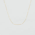 Collier court JASMIN - Doré / Blanc - 1