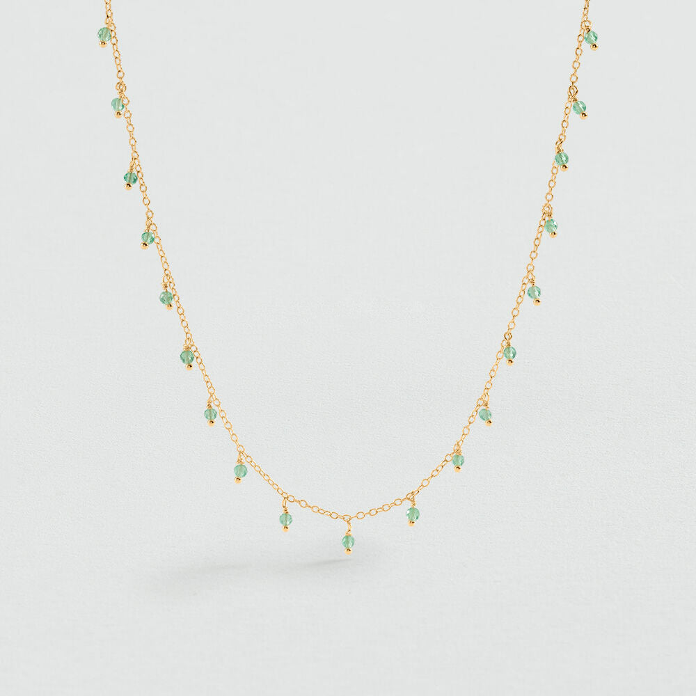 Collier court ALMA - Quartz Vert - 1