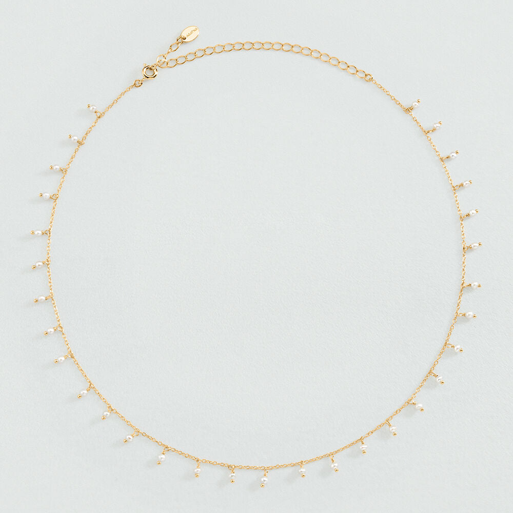 Collier court ALMA - Perle - 2