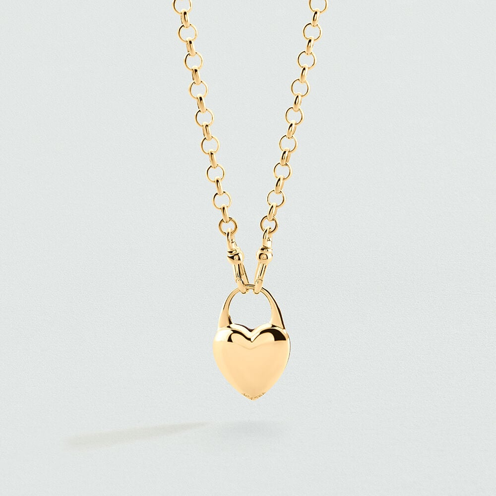 Collier court VICTOIRE CŒUR BOIS - Marron / Doré - 2